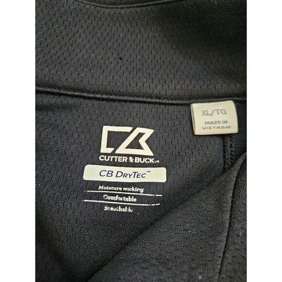 Washington Redskins Cutter and Buck CB Drytec 1/4 Zip Pullover Jacket XL Black - Picture 3 of 8